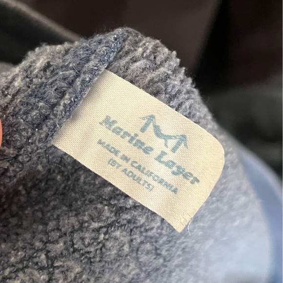 Marine Layer women’s blue pocket jogger sweatpants Made in the USA - Picture 8 of 9